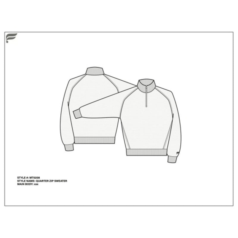 Fabletics - Mens the Softtouch Quarter Zip Sweater