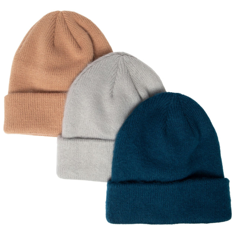San Diego Hat Company - Brushed Knit Cuffed Beanie 3 Pack Set