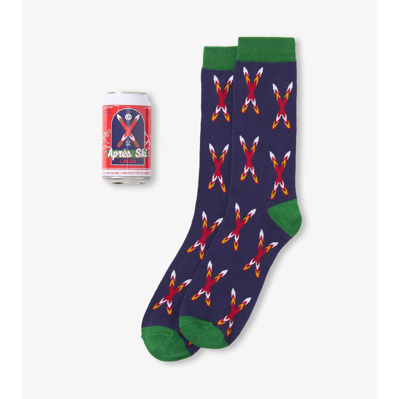Little Blue House - Unisex Crossed Skis Beer Can Sock