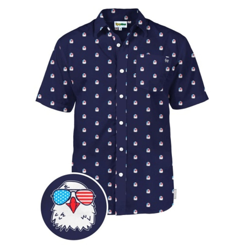 Tipsy Elves - Mens Regal Eagle Button Down Shirt
