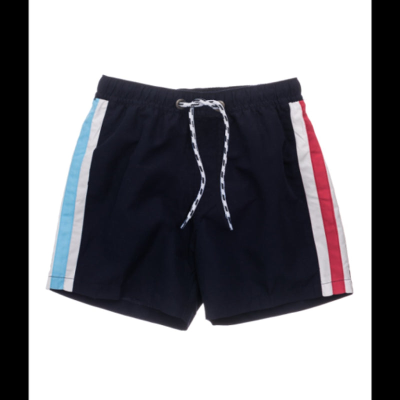 Snapper Rock - Boys Navy Contrast Panel Volley Board Short