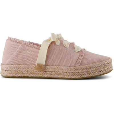 TOMS - Womens Carolina Lace Up - Pale Rose Beachside Woven/Fray