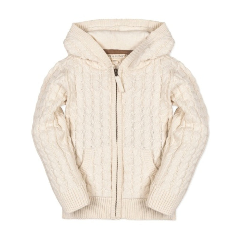 Hope & Henry - Boys Organic Full Zip Hooded Sweater
