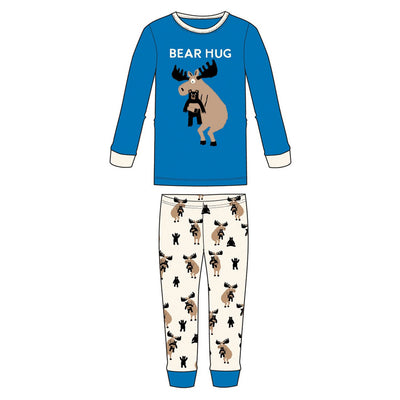 Little Blue House - Blue Moose Bear Hug Kids Pajama Set
