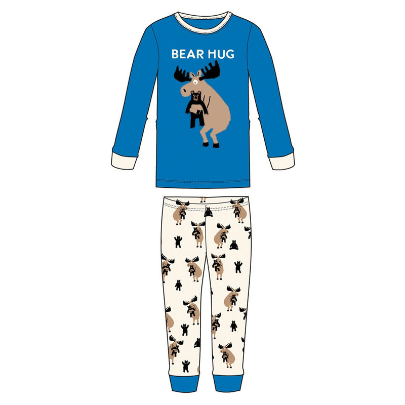 Little Blue House - Blue Moose Bear Hug Kids Pajama Set
