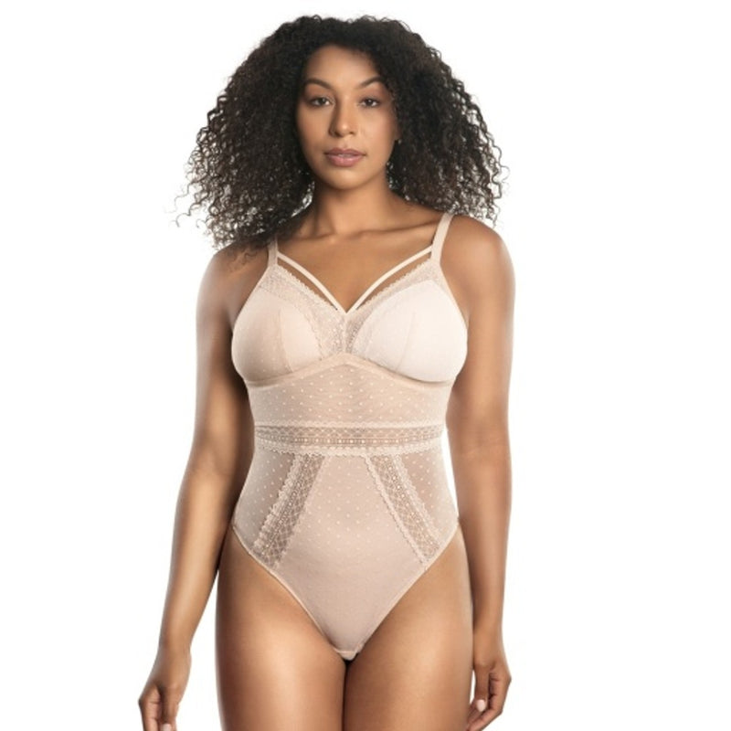 Parfait - Womens Mia Dot Wire-Free Padded Mesh Bodysuit