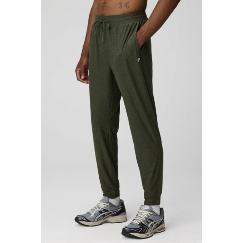 Fabletics - Mens the Cloud Jersey Jogger - Dark Olive Heather