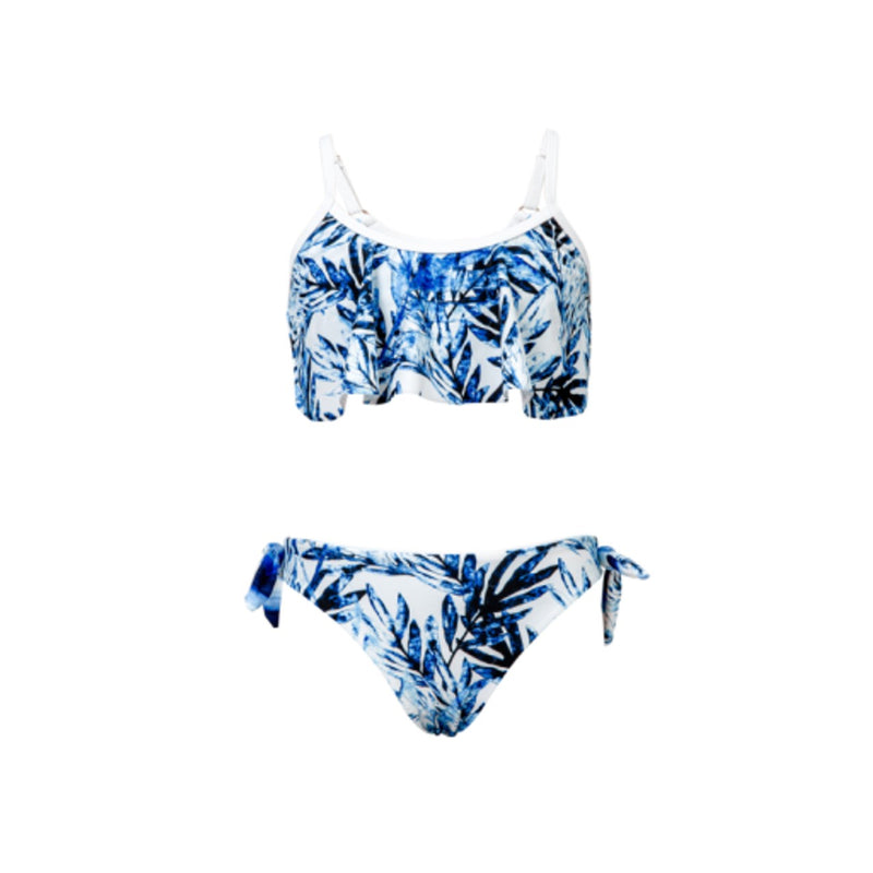Snapper Rock - Girls Ombre Leaf Flounce Bikini