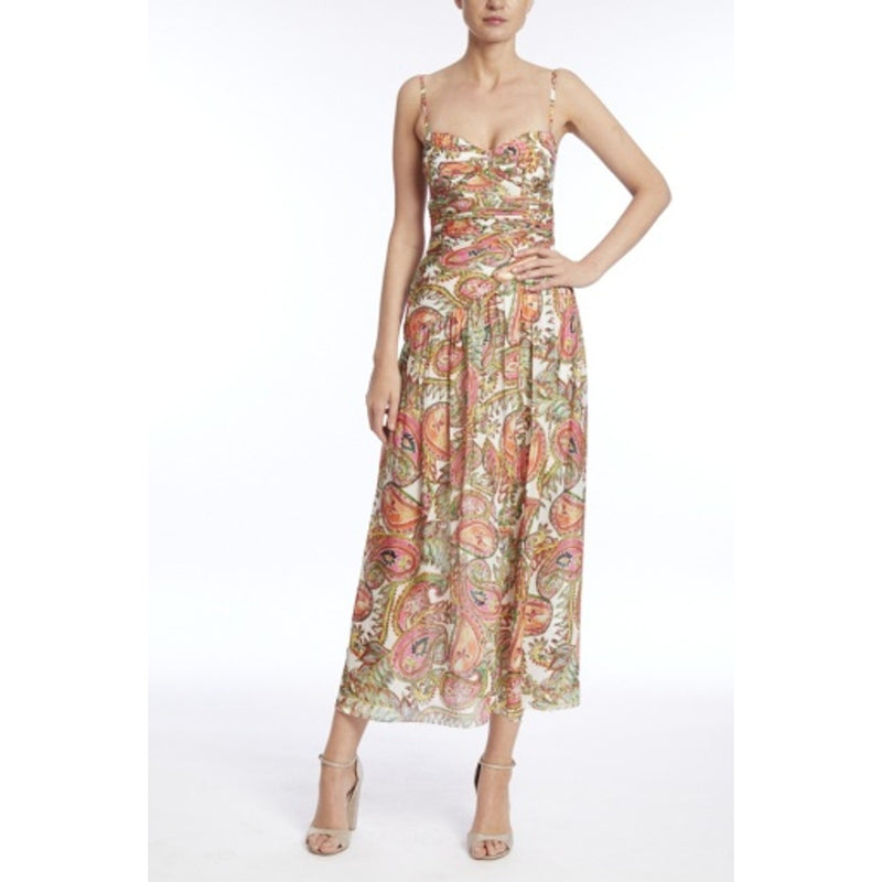 Badgley Mischka - Womens Print Draped Hi Low