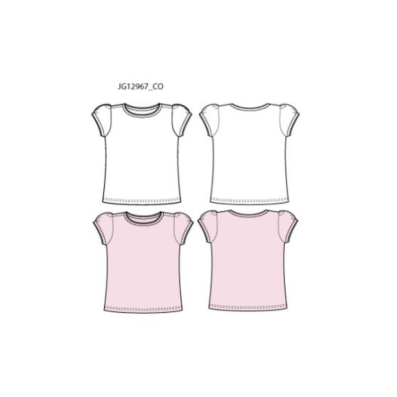 Janie and Jack - Girls K X Pointelle Short Sleeve 2 Pk Top Sb1e1