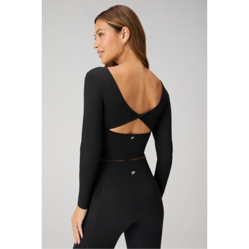 Fabletics - Womens Oasis Twist Built-in Bra L/S Top