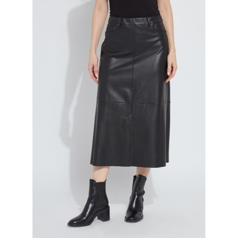 Lysse - Womens Warren a-Line Vegan Leather Skirt