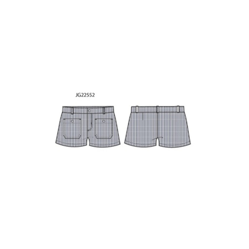 Janie and Jack - Girls with X Nvy Stripe Twill Short Sp Train