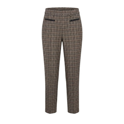 Liverpool Los Angeles - Womens Mid-Rise Trouser with Faux Leather Trim 29 Ins