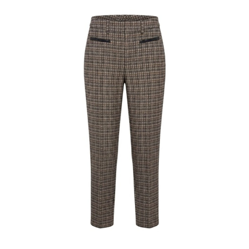 Liverpool Los Angeles - Womens Mid-Rise Trouser with Faux Leather Trim 29 Ins