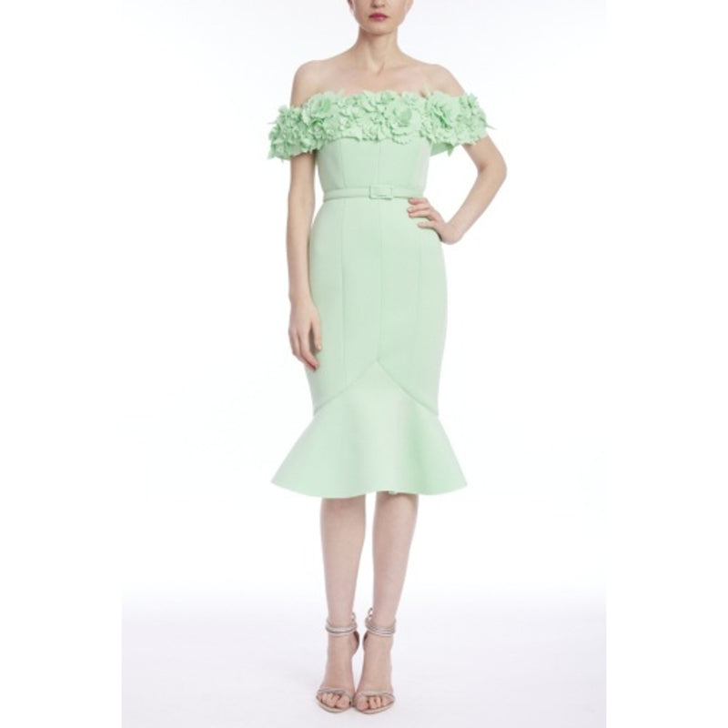 Badgley Mischka - Womens Flower Top Floun