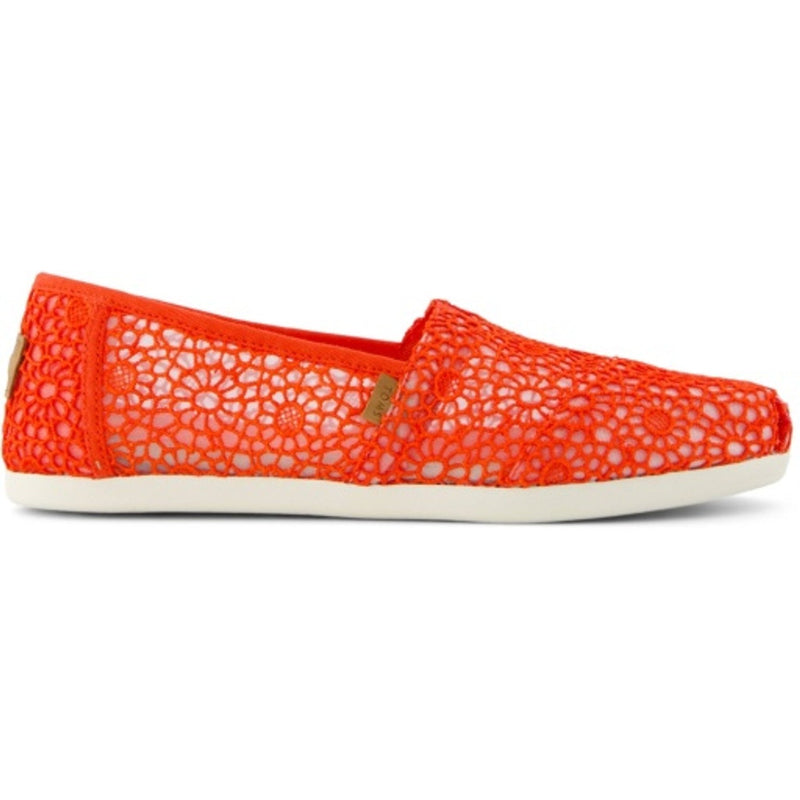 TOMS - Womens Alpargata Classic - Flame Moroccan Crochet