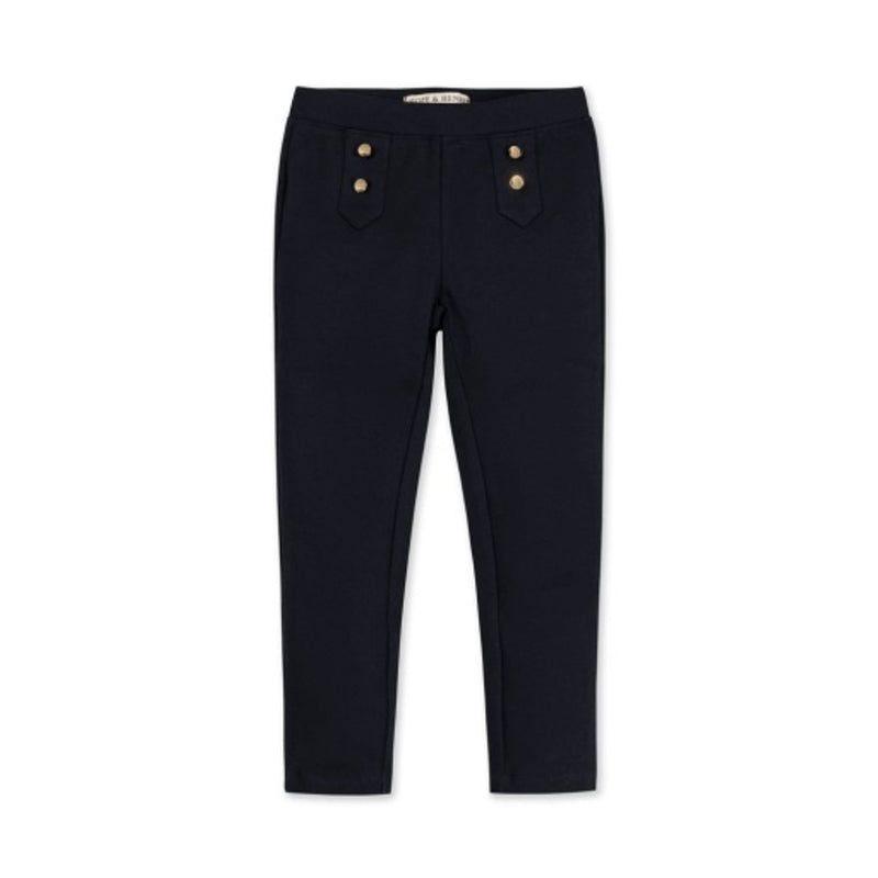 Hope & Henry - Girls Button Placket Ponte Pant