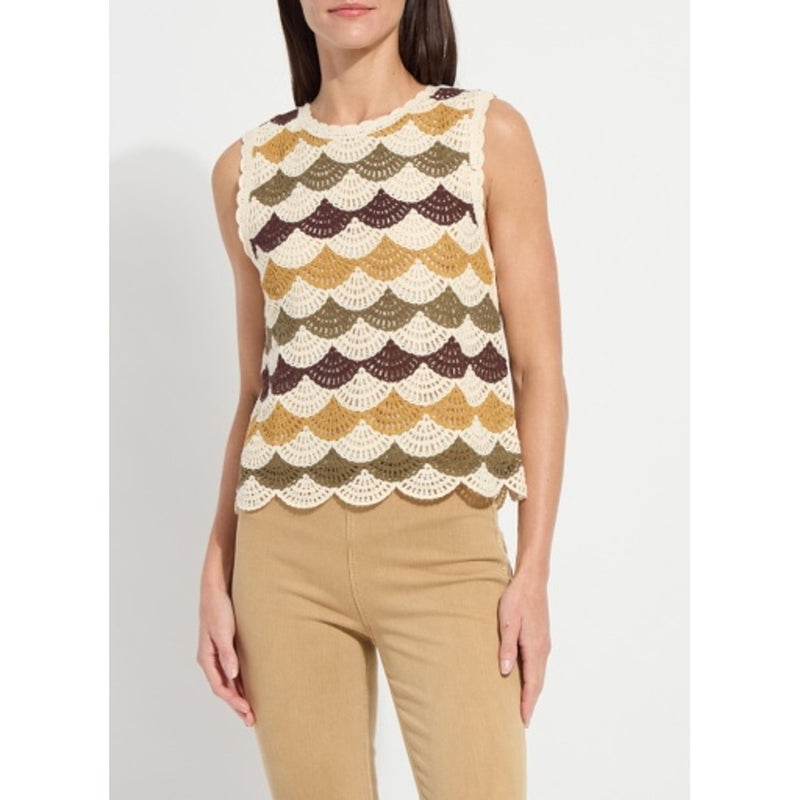 Lysse - Womens Faye Crochet Knit Shell