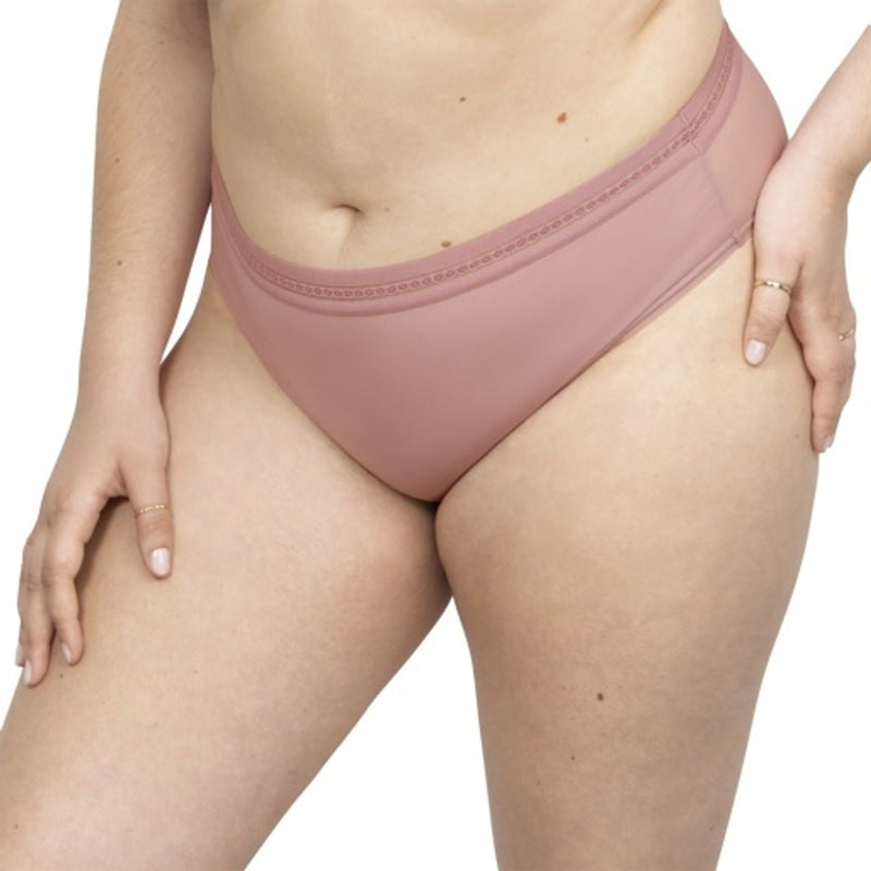 Ariela - Womens Sheer Mesh with Trim High Cut Brief