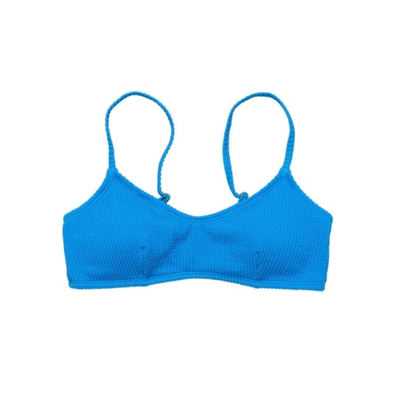 Snapper Rock - Womens Marine Blue Bikini Top