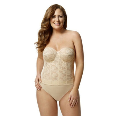 Elila - Womens Lace Strapless Longline