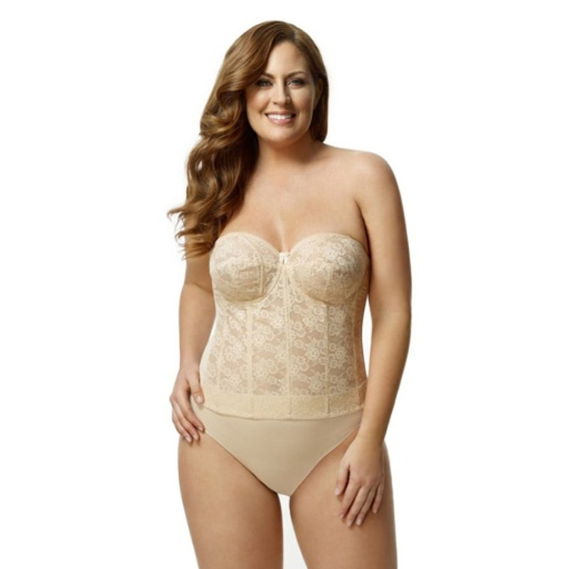 Elila - Womens Lace Strapless Longline