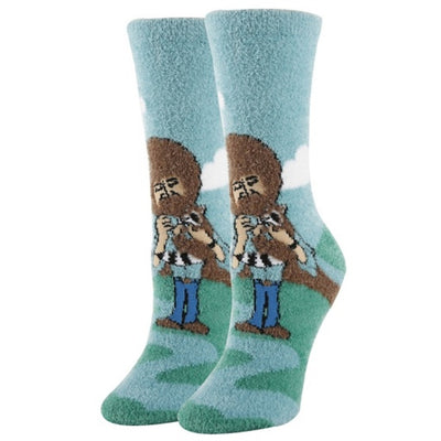 Oooh Yeah - Womens Bob Ross Blast Women's Crew Socks