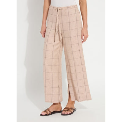 Lysse - Womens Nixie Drawstring Linen Wide Leg Pant