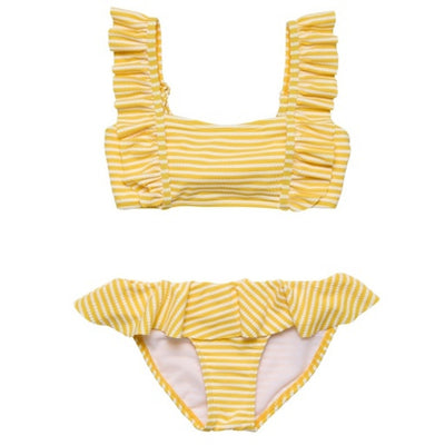 Snapper Rock - Girls Sunshine Stripe Frilled Bikini