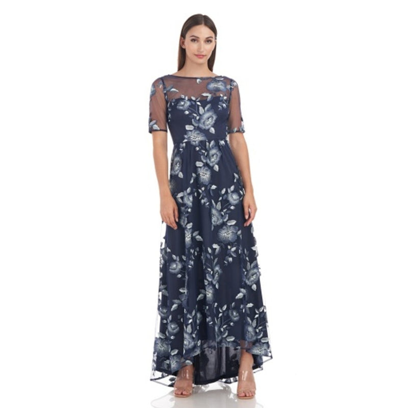 JS Collections - Womens Presley High Low Gown
