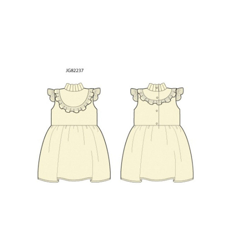 Janie and Jack - Girls S Yllw Swtr Dress E2