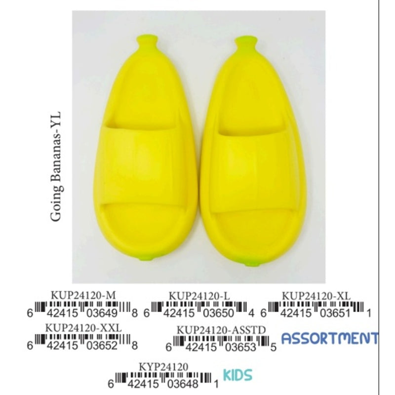 Oooh Yeah - Unisex Going Bananas Yl Assort-Silly Slides-Unisex