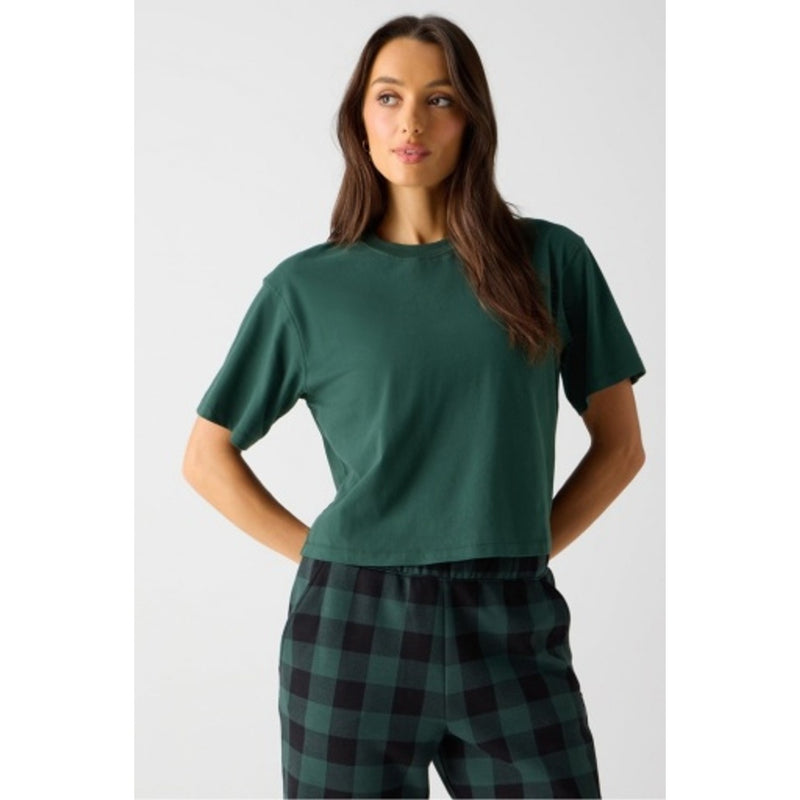 Fabletics - Womens 100% Cotton Boxy Tee - Everpine