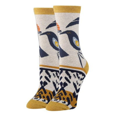 Oooh Yeah - Womens Crew Socks-Clear Earth