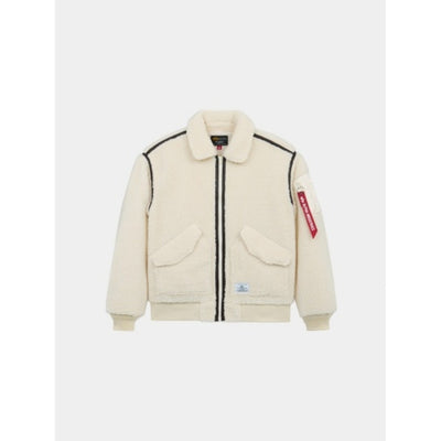 Alpha Industries - Womens Cwu 45/P Relaxed Fit Flight Jacket with (Sherpa)