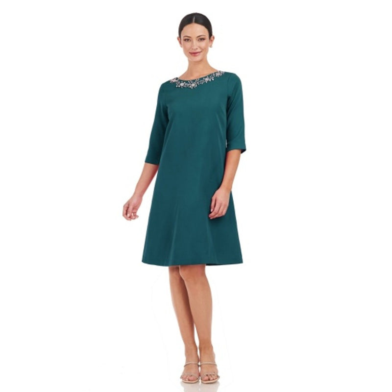JS Collections - Womens Willa Beaded Neck Cocktail