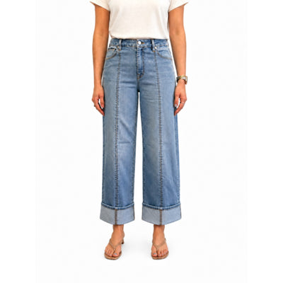 1822 Denim - Womens 28 1/2" Seamed Wide Leg Jean