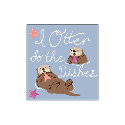 Little Blue House - Unisex I Otter Do the Dishes Eco Dishcloth