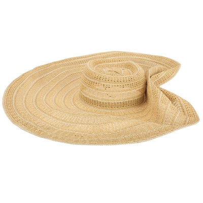 San Diego Hat Company - Dune Open Paper Weave Wide Brim Floppy Sun Hat