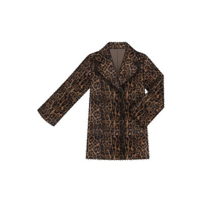 Liverpool Los Angeles - Womens Collared Faux Fur Coat