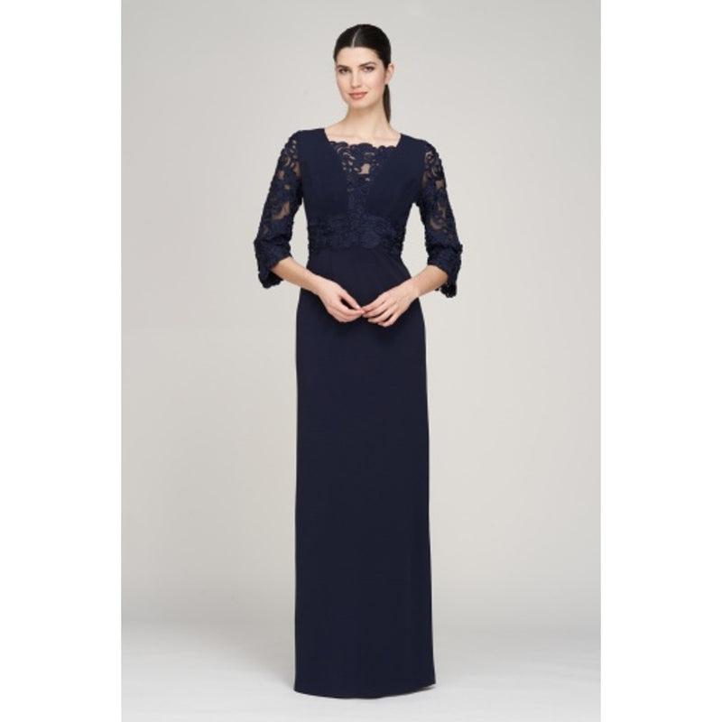 JS Collections - Womens Destiny Soutache & Crepe Gown