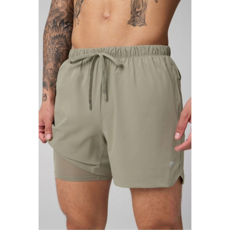 Fabletics - Mens the 5" One Short (Lined) - Seagrass