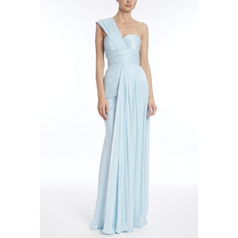 Badgley Mischka - Womens Draped One Shldr