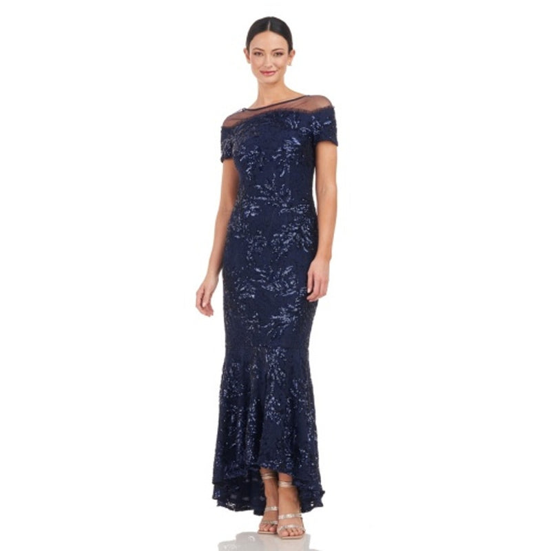 JS Collections - Womens Isabel Sequin Lace Gown
