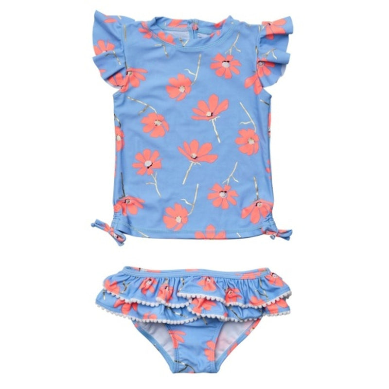 Snapper Rock - Girls Beach Bloom Short Sleeve Ruffle Set