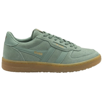Gola - Womens Hawk Suede '86 Sneakers - Green Mist/Gum