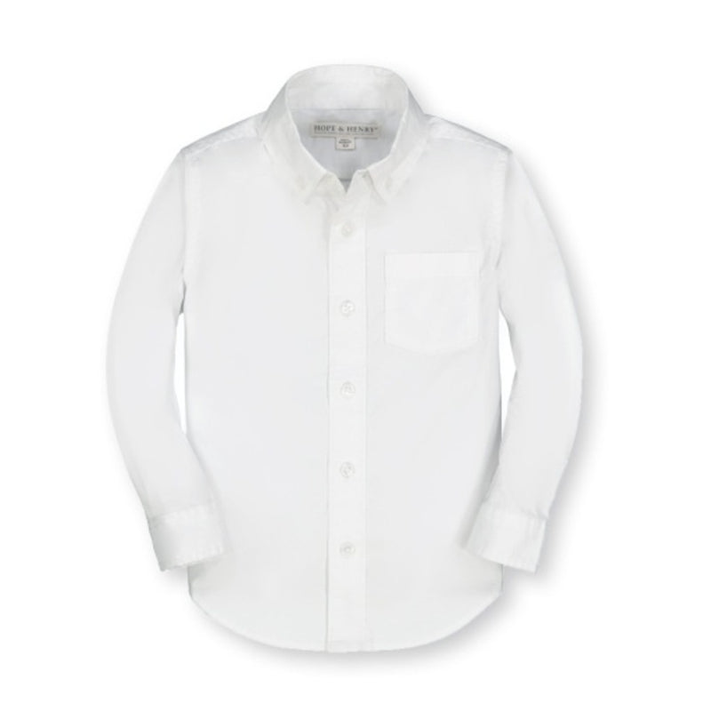 Hope & Henry - Boys Organic Stretch Poplin Shirt