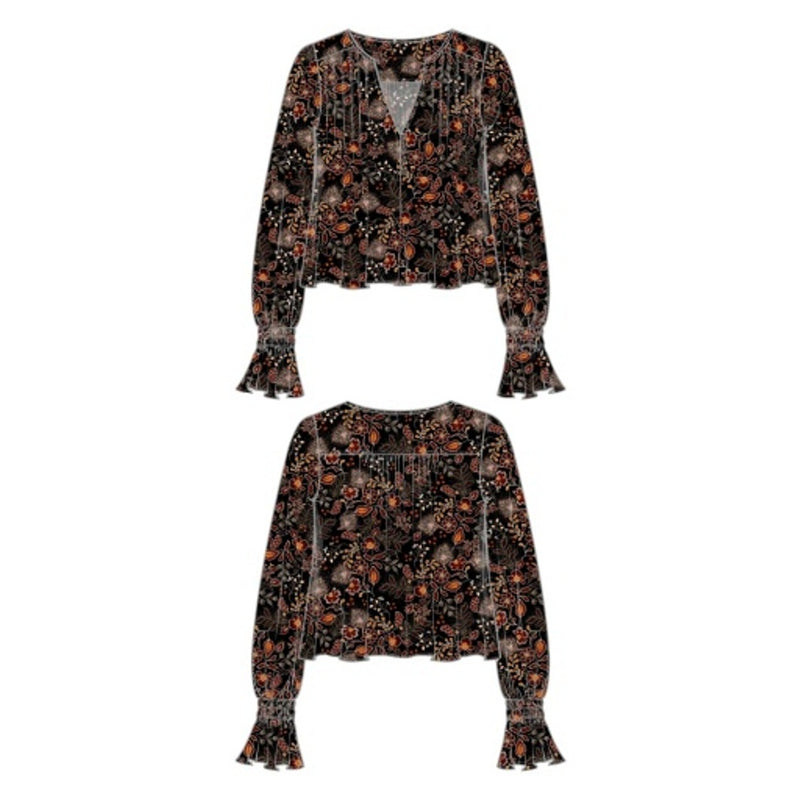 Liverpool Los Angeles - Womens Long Slv Wvn Blouse with Pintucks