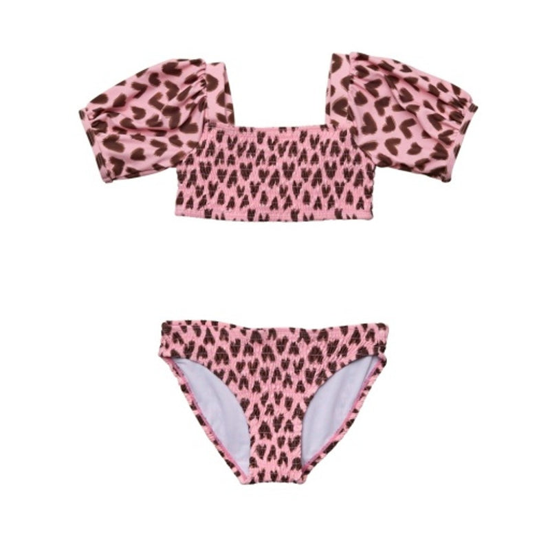 Snapper Rock - Girls Wild Love Puff Sleeve Bikini